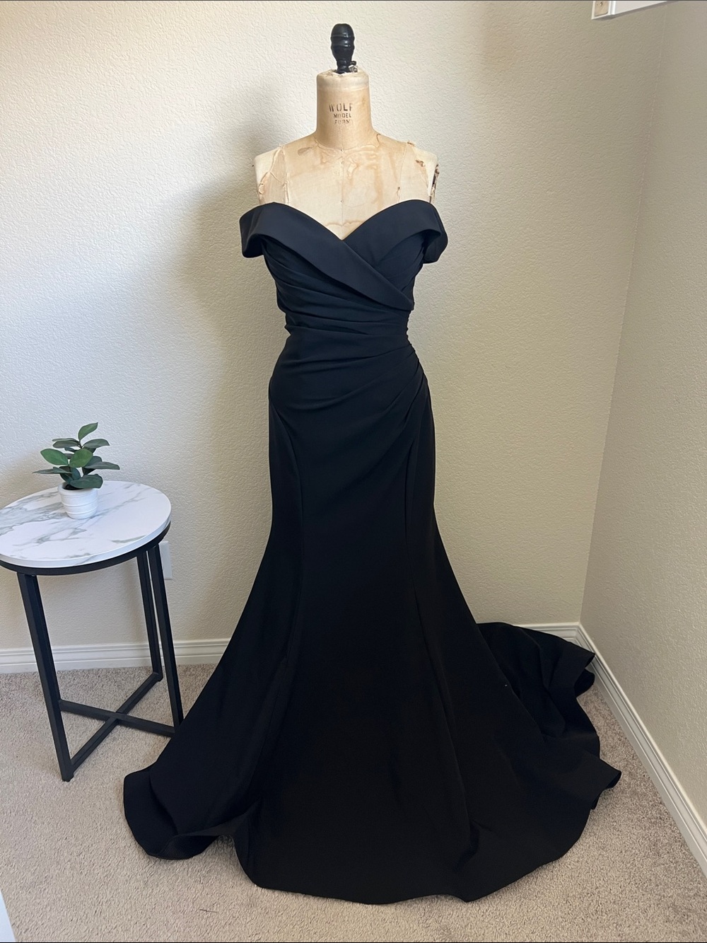 Stella Couture 24855 black bridal gown